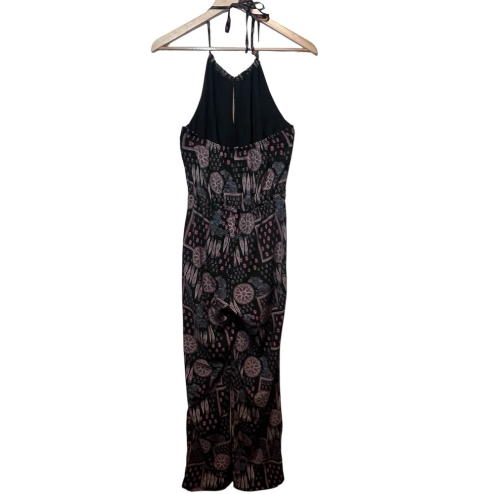 Veronica M Geometric Black and Pink Halter Jumpsuit Size XS - Picture 5 of 16